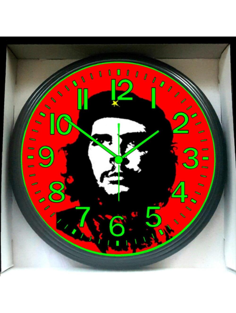 Che Guevara Revolutionary Revolution Cuba Glow in the Dark Wall Clock